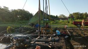 Pengeboran sumur lokasi budidaya horti
